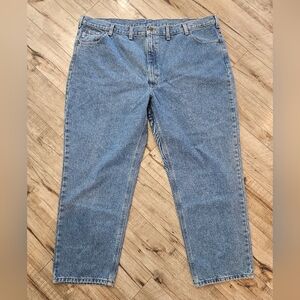 Vintage Carhartt Jeans Mens 50x30 Blue Denim Outdoors Workwear Traditional Fit